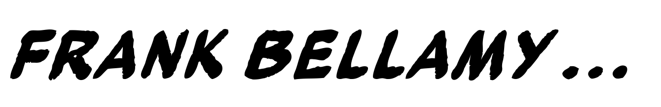 Frank Bellamy Bold Italic